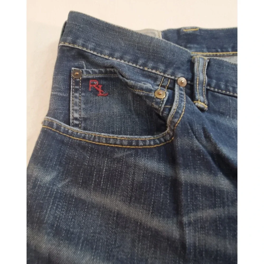 Polo Ralph Lauren Jeans Mens Size 46B x 30 Blue Hampton Straight Measure 46 X 27